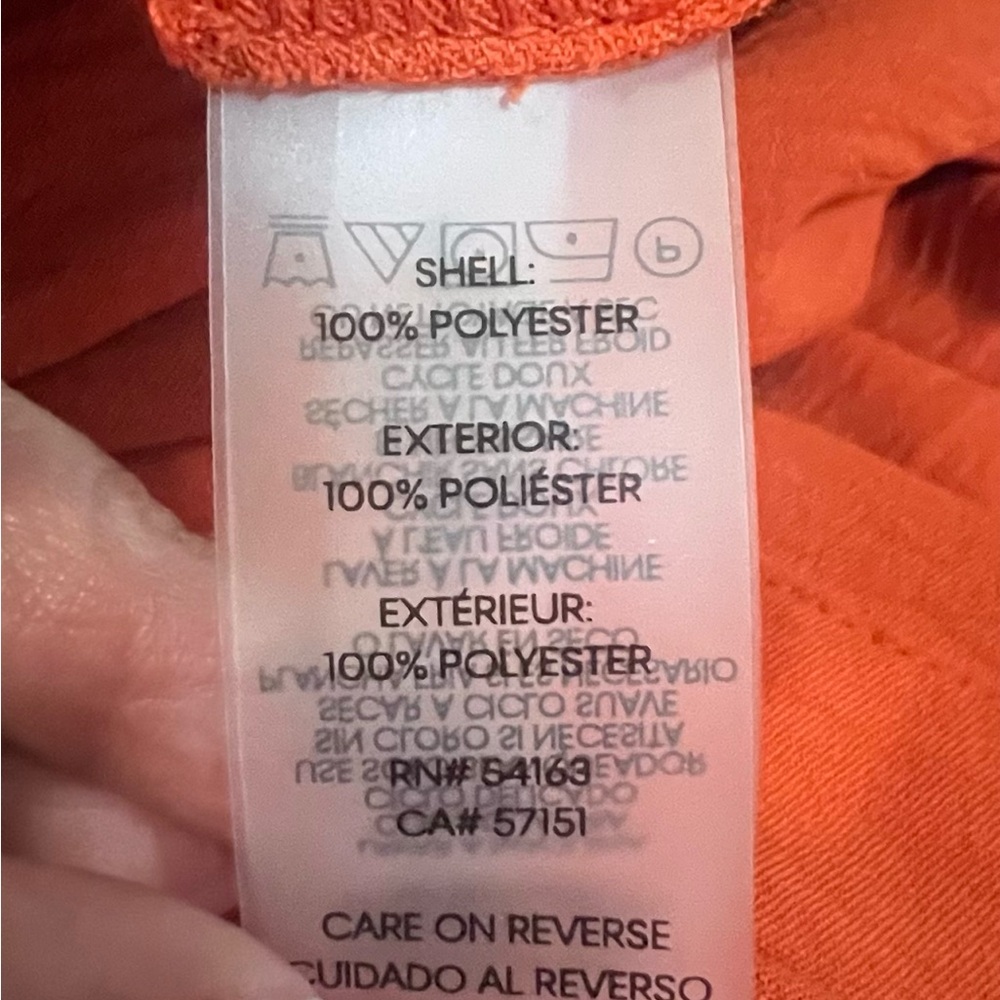 NWT Calvin Klein Sleeveless Jumpsuit Vivid Orange Wide Leg Office Formal Spring - Picture 12 of 12